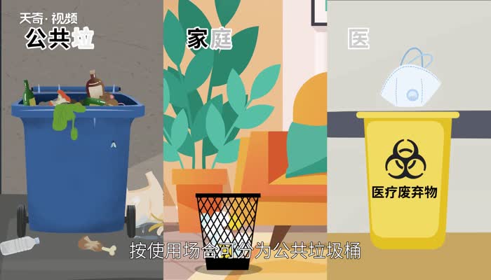 垃圾桶的分类 垃圾桶有哪些分类