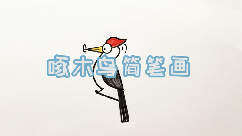 啄木鳥(niǎo)簡(jiǎn)筆畫(huà)