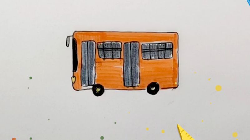 公交車簡筆畫