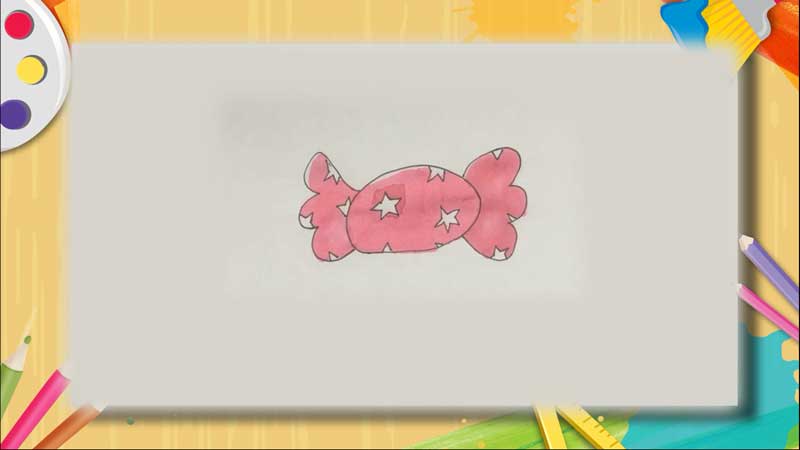 糖果简笔画