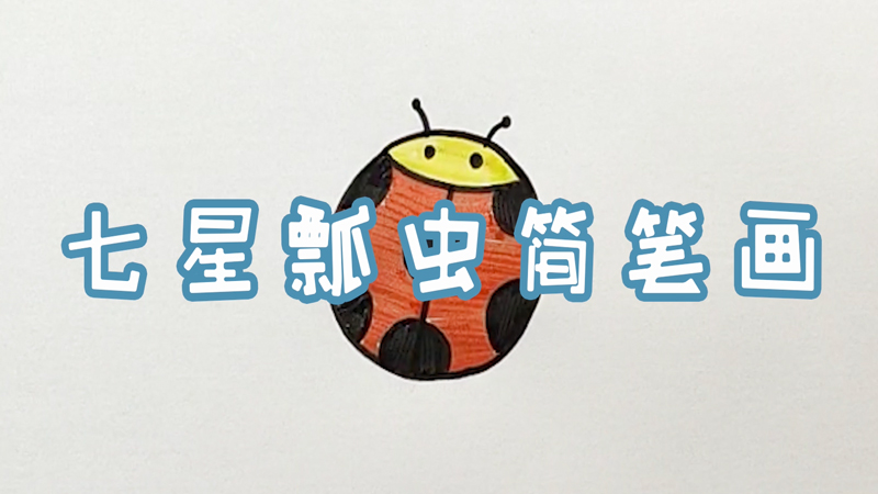 七星瓢虫简笔画