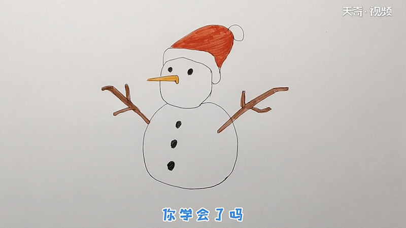 雪人简笔画