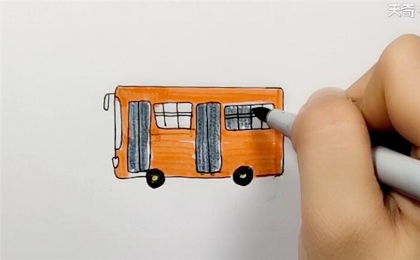 公交車簡筆畫