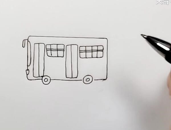 公交車簡筆畫