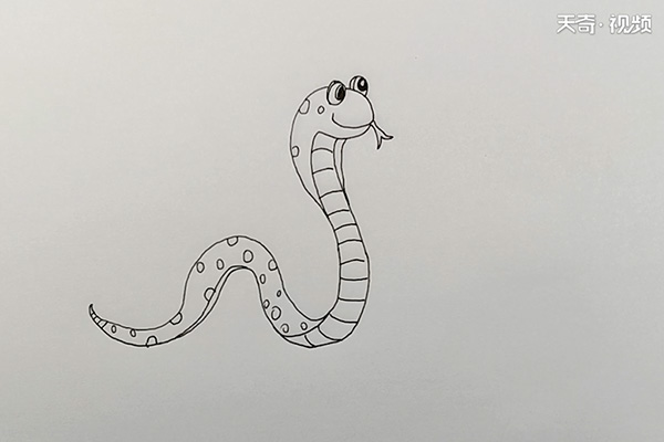 蛇简笔画