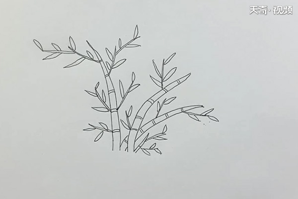 竹子的简笔画