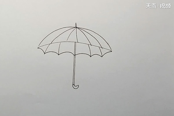 伞简笔画