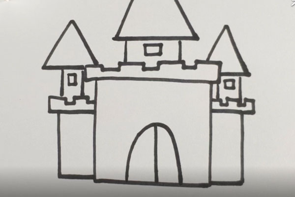简笔画的城堡怎么画