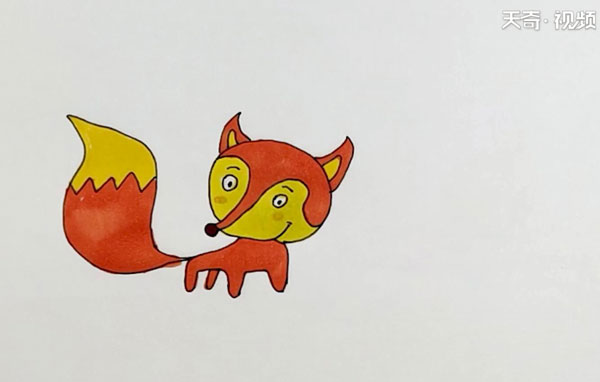狐狸的简笔画