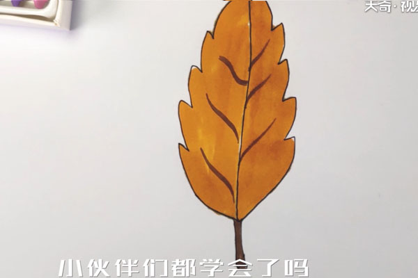 树叶简笔画