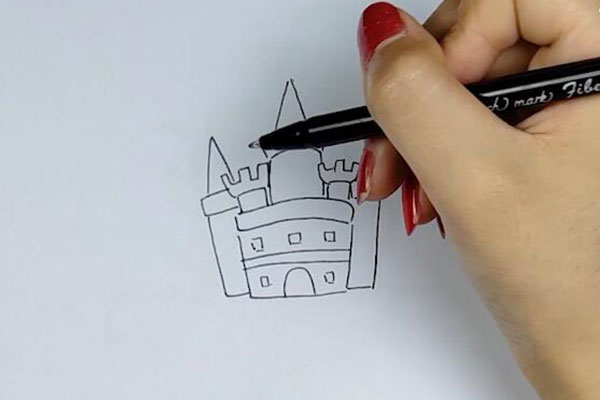 魔法城堡简笔画