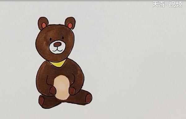 棕熊简笔画