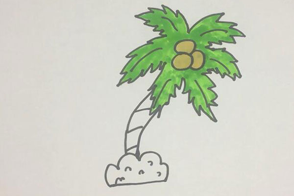 椰树简笔画