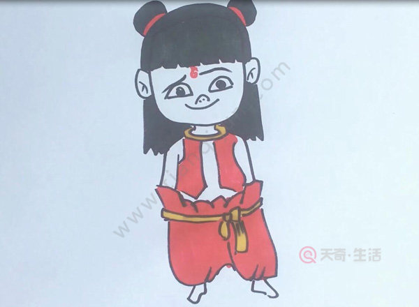哪吒简笔画