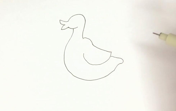 鸭子简笔画