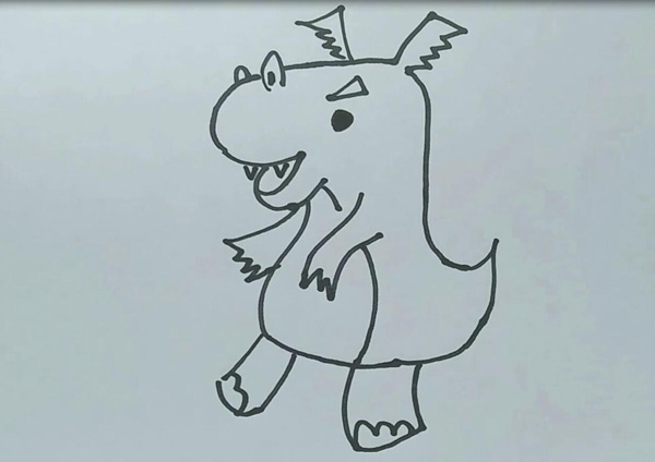 小恐龙简笔画