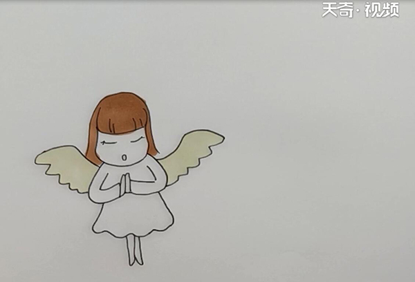 天使简笔画