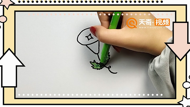 喇叭花简笔画
