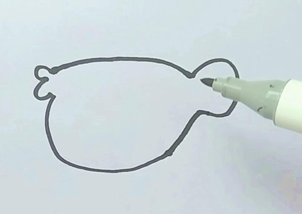 胖胖鱼简笔画