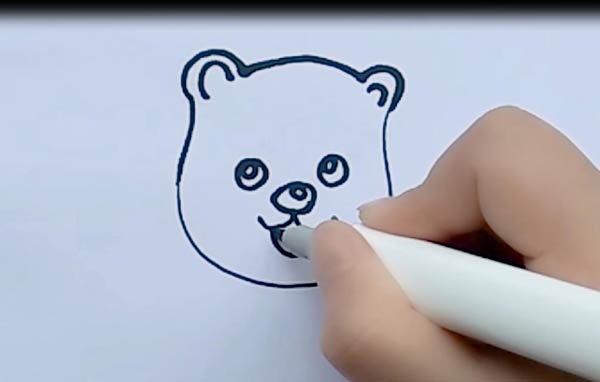 棕熊的简笔画