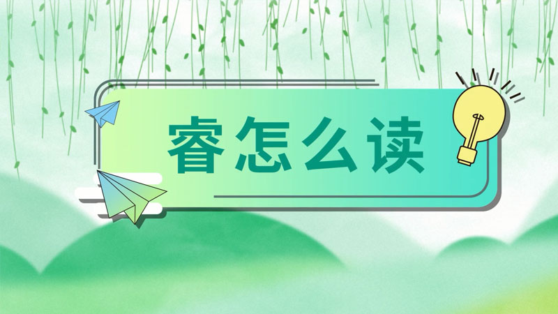 睿怎么读 睿的读音