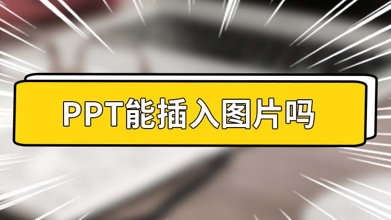 PPT能插入圖片嗎 ppt可以直接放圖片嗎