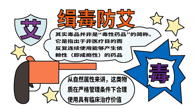 禁毒防艾手抄报 禁毒防艾手抄报怎么画