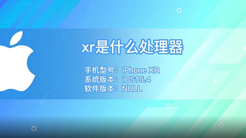 xr是什么處理器 xr處理器