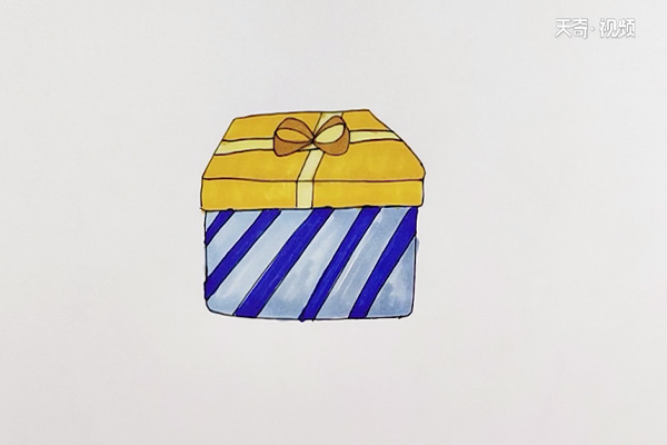 礼品盒涂色