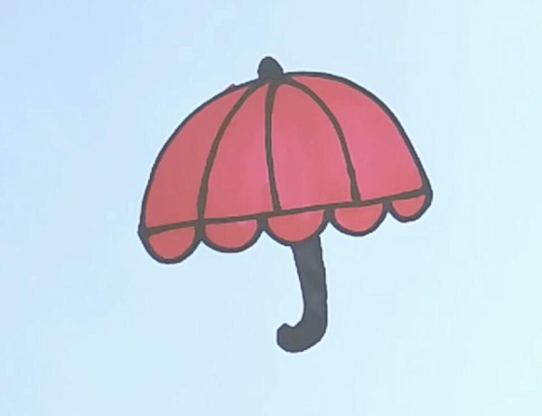 雨伞的简笔画 雨伞的简笔画步骤