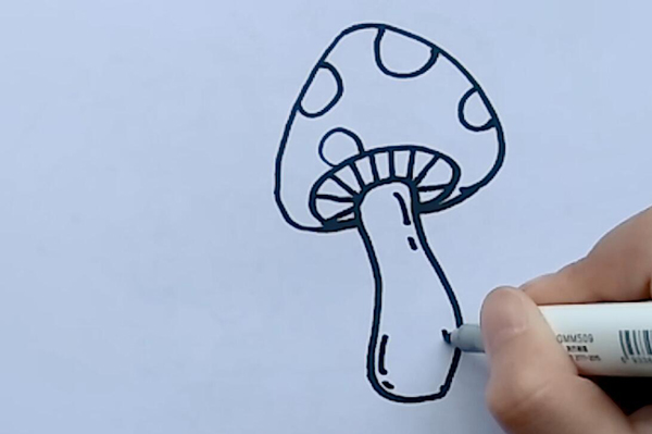 蘑菇简笔画  蘑菇的简笔画