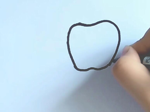 苹果的简笔画 苹果怎么画