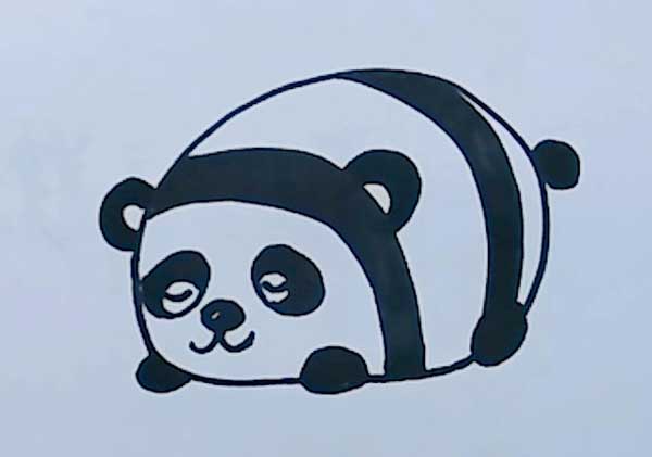 熊猫简笔画 简单的熊猫怎么画