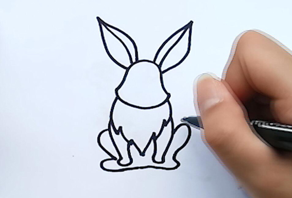 兔子简笔画  兔子简笔画步骤