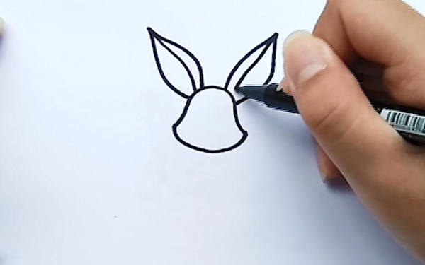 兔子简笔画  兔子简笔画步骤