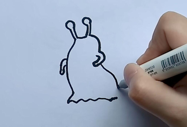 蜗牛的简笔画  蜗牛的简笔画步骤