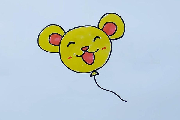 小熊气球的简笔画 小熊气球怎么画