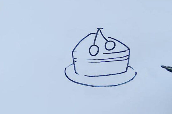小蛋糕的简笔画 小蛋糕怎么画
