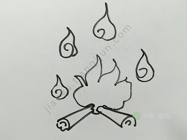 万圣节鬼火简笔画 万圣节鬼火怎么画