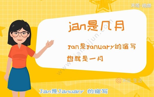 Jan是几月 Jan是几月份