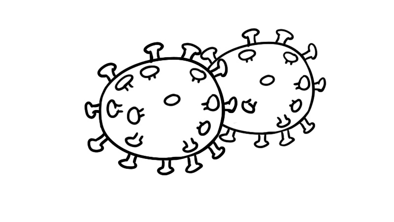 新型冠狀病毒簡筆畫教程