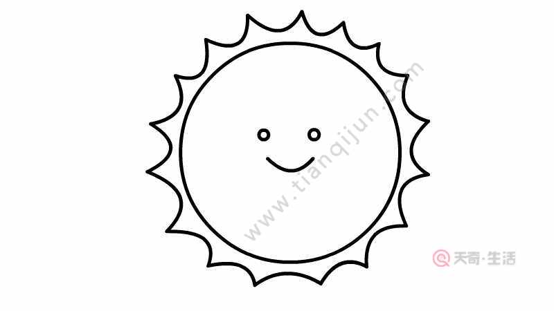 1一3岁宝宝简笔画太阳图片