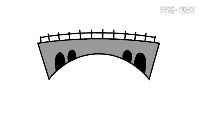 赵州桥画法 简单图片
