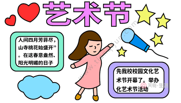 艺术节手抄报 艺术节手抄报怎么画