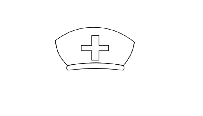 护士的帽子简笔画图片