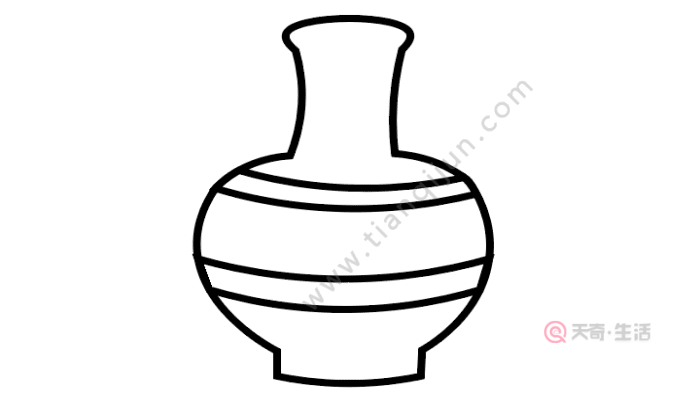 简单青花瓷花瓶的画法图片