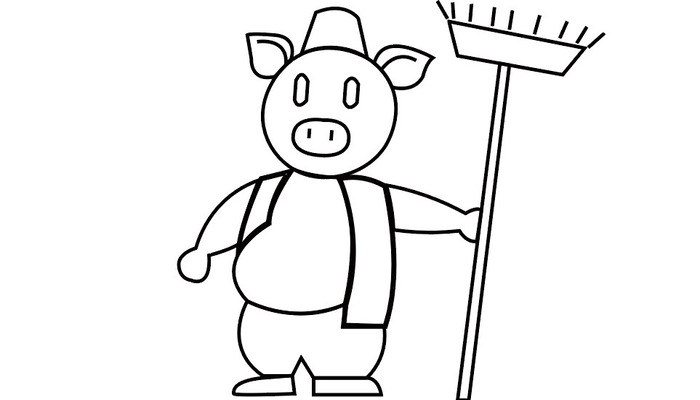 猪八戒怎么画简单点的图片