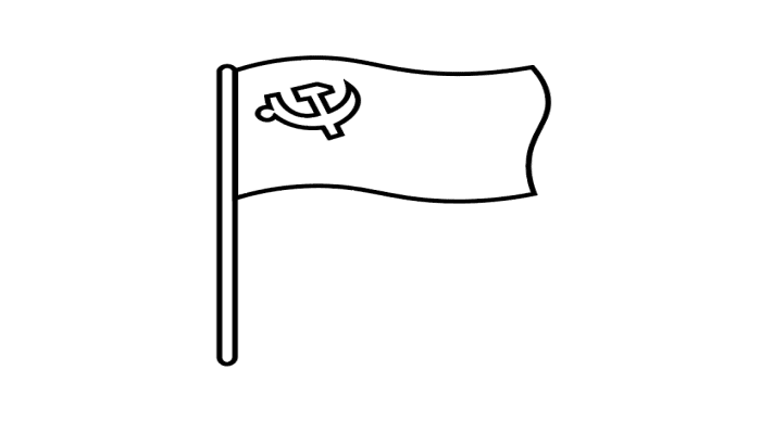 党旗正确画法图片
