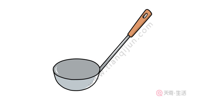 勺子简笔画法图片