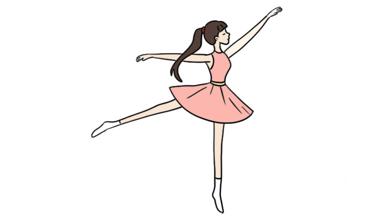 芭蕾舞蹈家简笔画图片